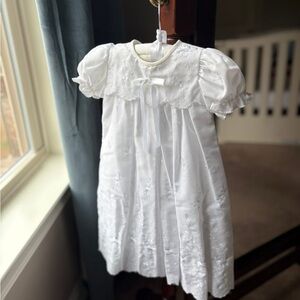 Vintage Alexis Dedication Gown Baby Girl size 3m White Embroidered Boutique